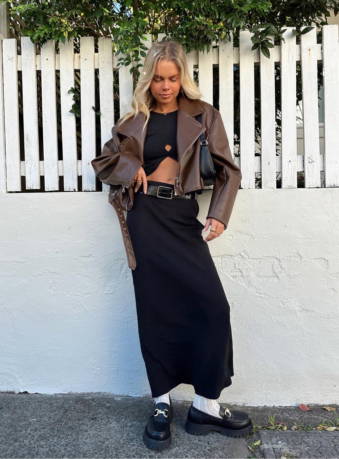 Jodie Maxi Skirt Black Petite