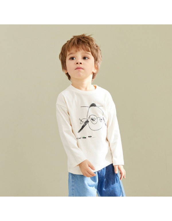 Wholesale Balan Duomi Spot Boys' Long Sleeve T-Shirts Long Sleeve Basecoat Spring And Autumn Pure Cotton Top Children's Fashion