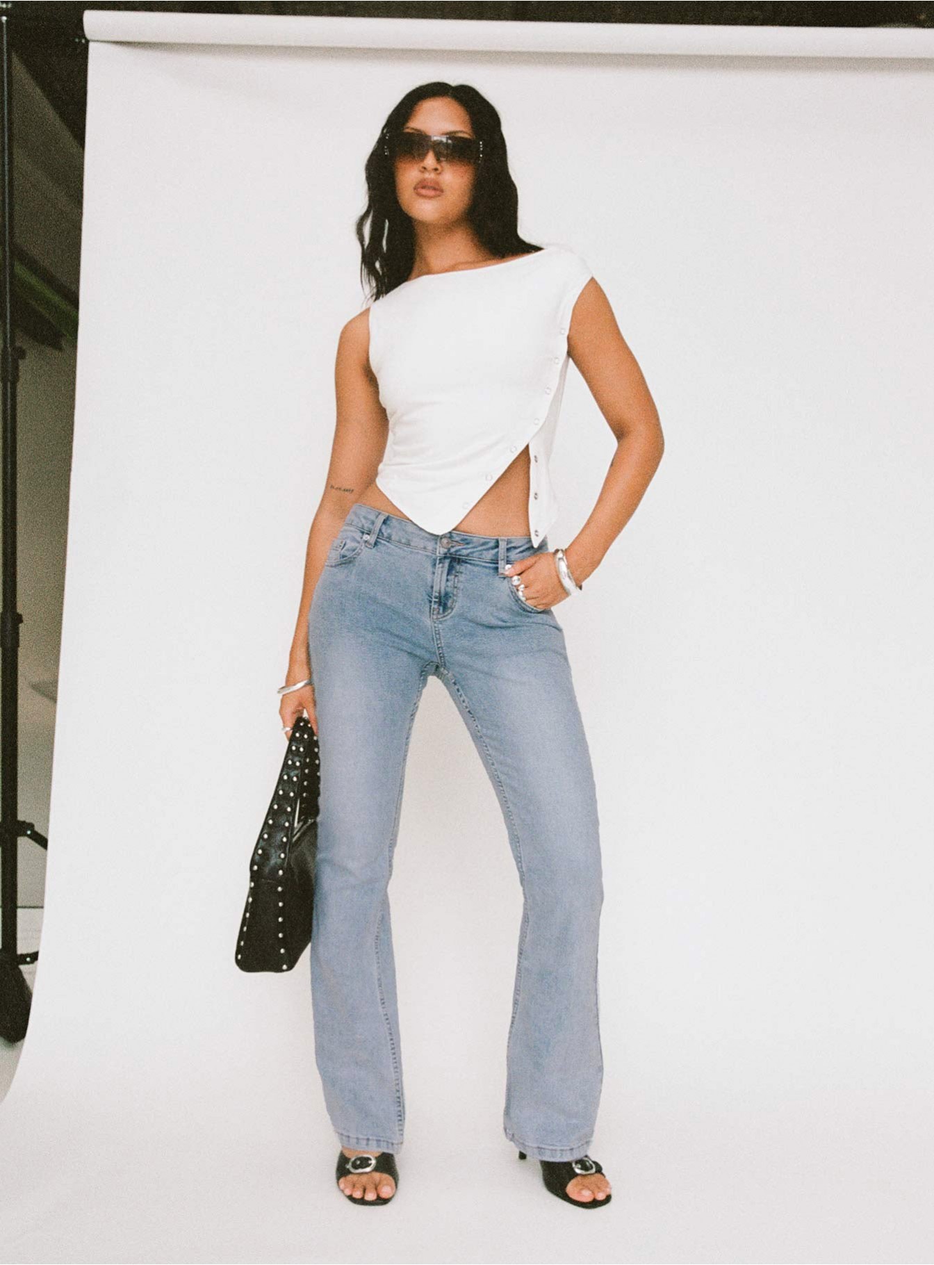 Bethany Bootleg Low Rise Jeans Light Wash