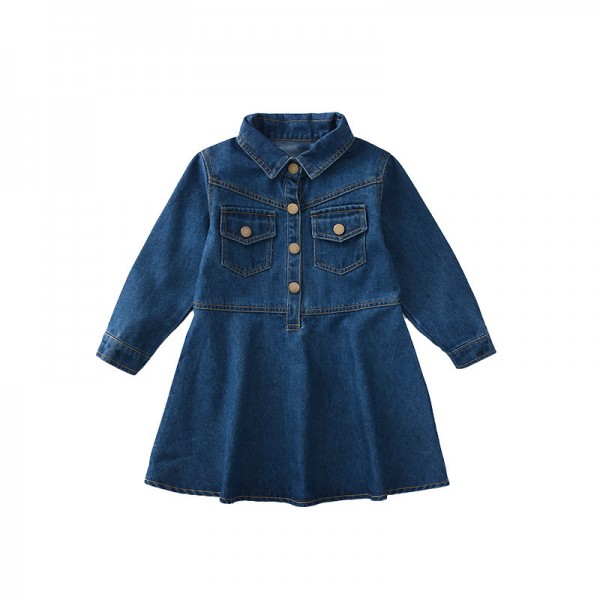  Autumn New Girls' Long Sleeved Dress Fashionable ...