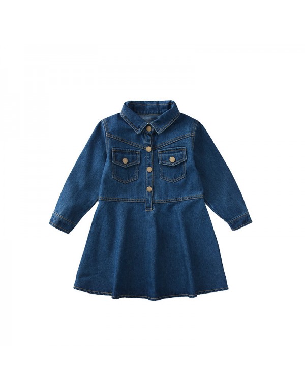  Autumn New Girls' Long Sleeved Dress Fashionable ...
