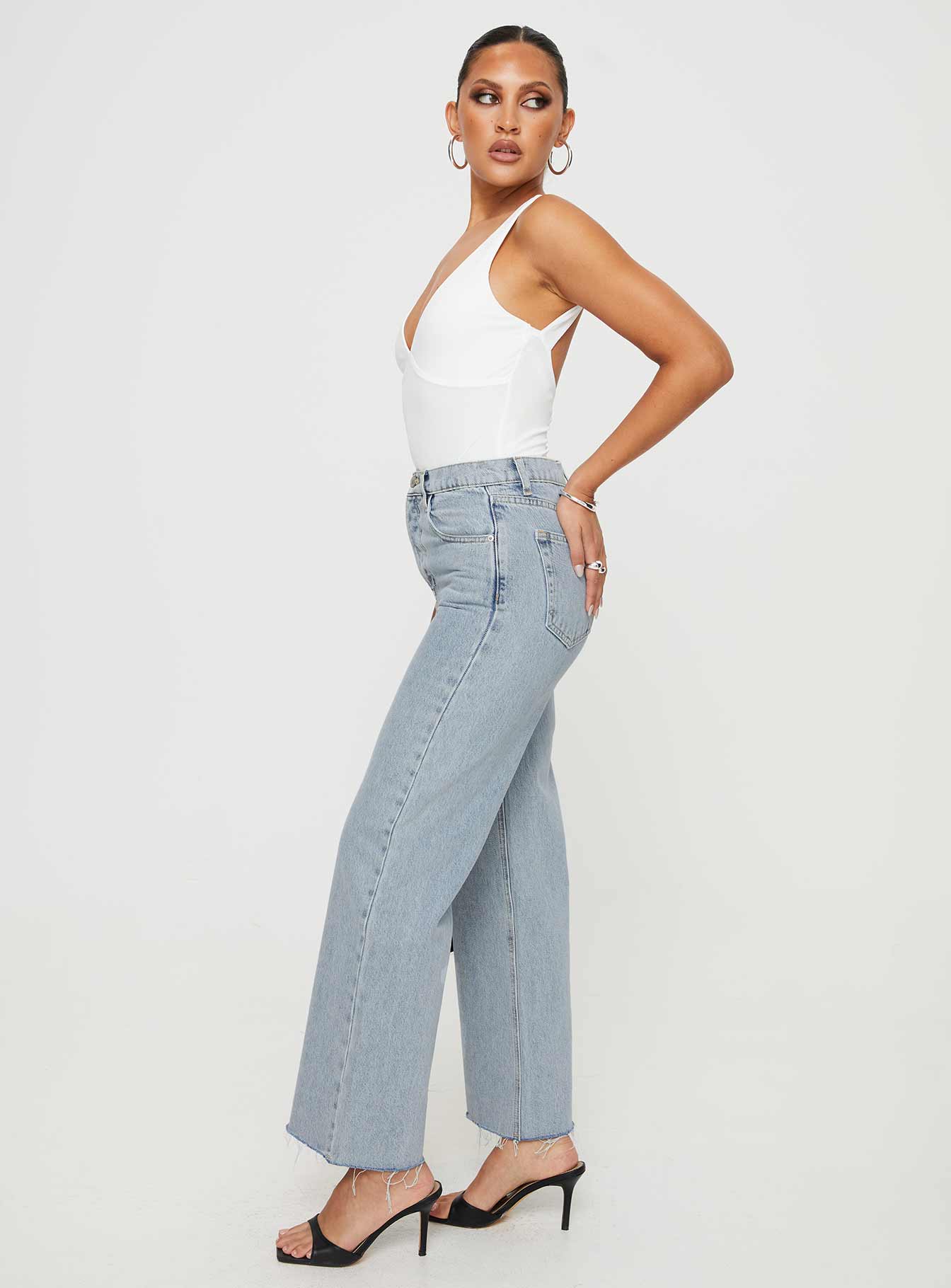 Fawcett Jeans Light Wash Denim Petite