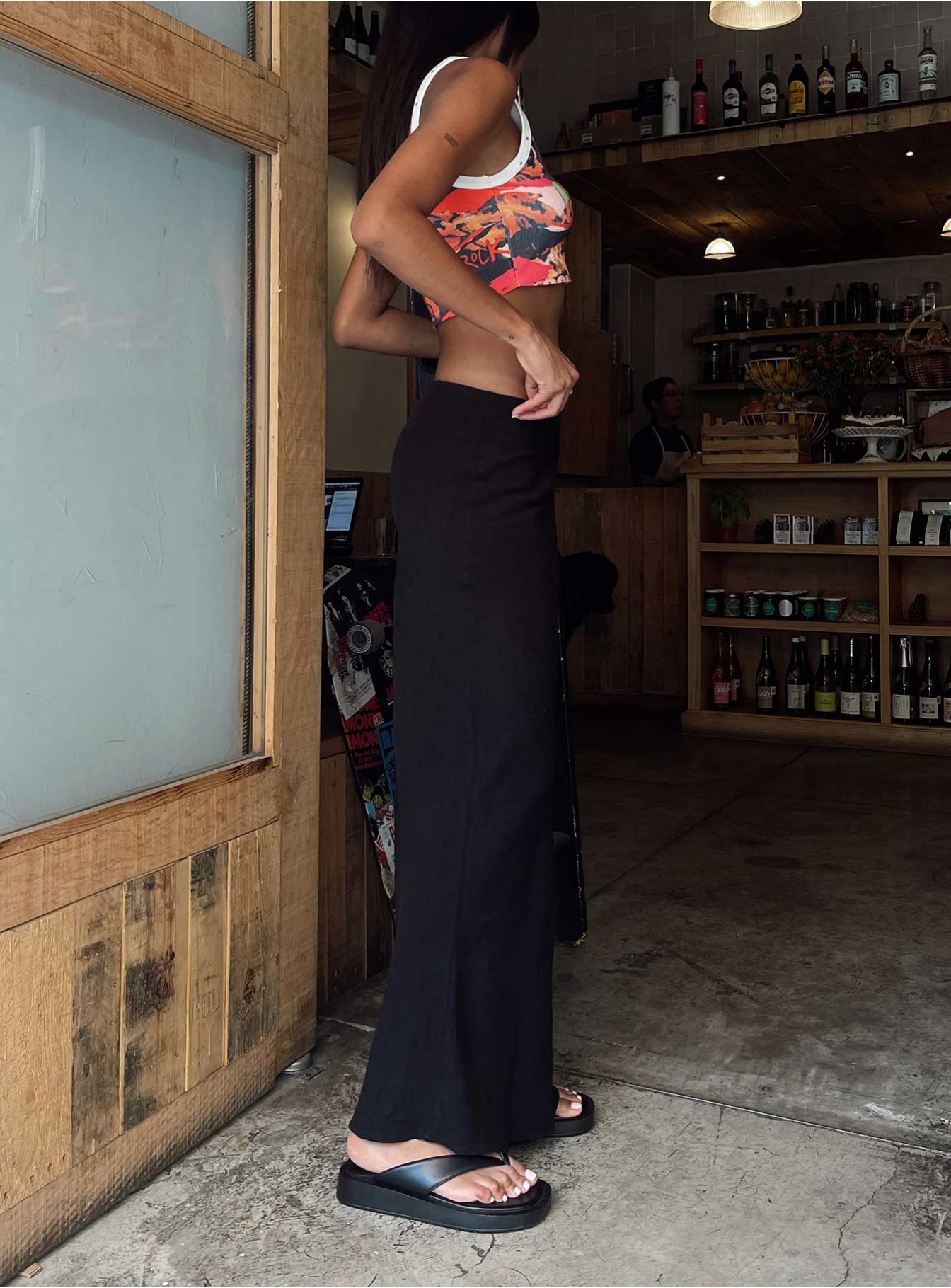 Jodie Maxi Skirt Black Petite