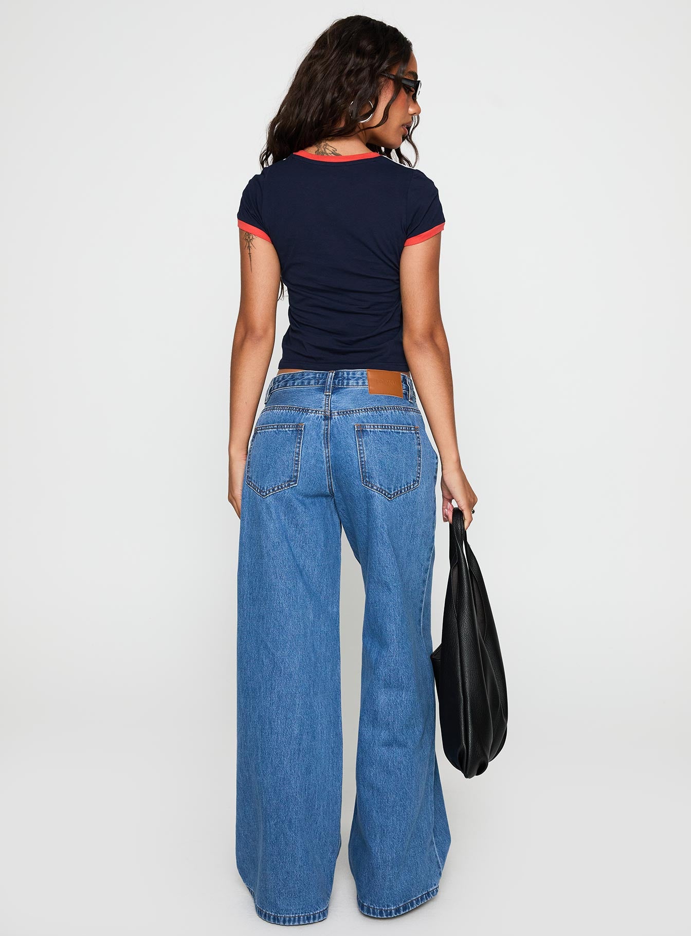 Supercut Pleat Jean Mid Blue