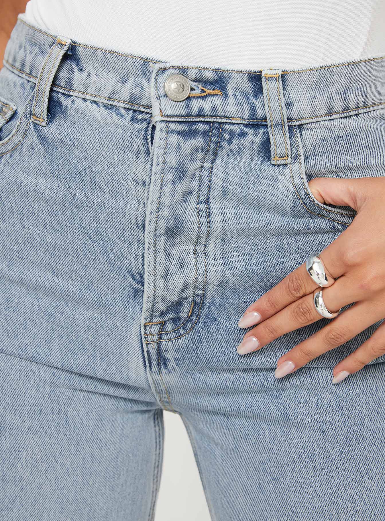 Fawcett Jeans Light Wash Denim Petite