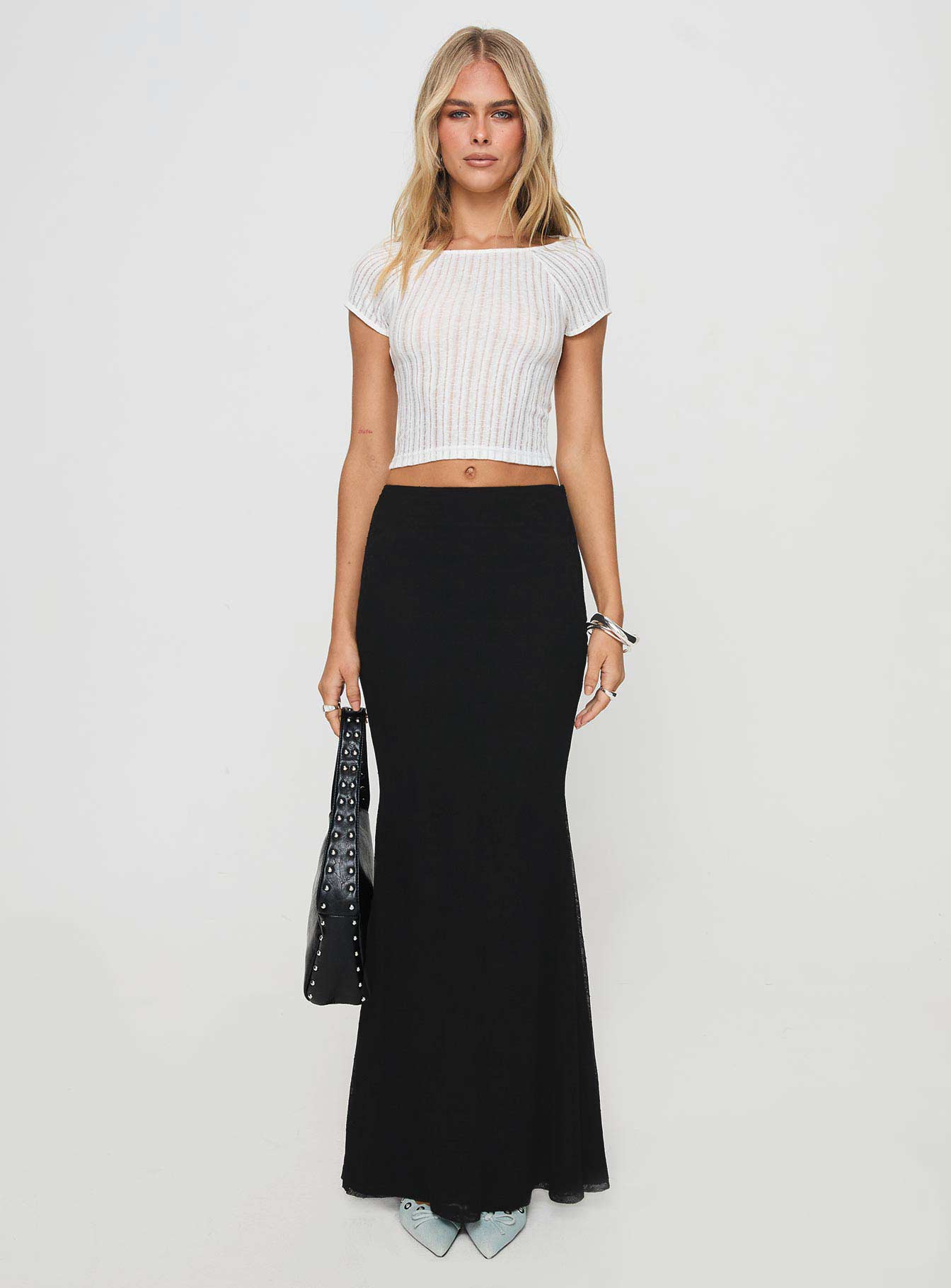 Topping Maxi Skirt Black