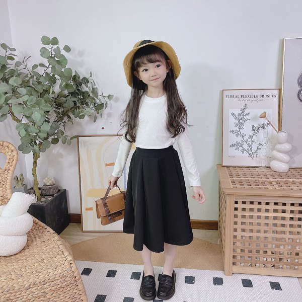 Spring And Autumn Half Skirt 2023 New Children's S...