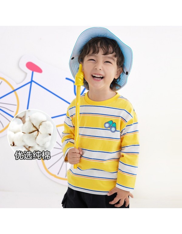 Wholesale Balan Duomi Spot Boys' Long Sleeve T-Shirts Long Sleeve Basecoat Spring And Autumn Pure Cotton Top Children's Fashion