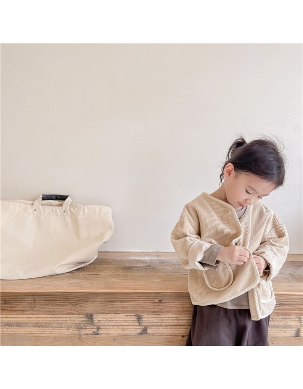 Children's Corduroy Coat  Autumn Korean Edition Bo...