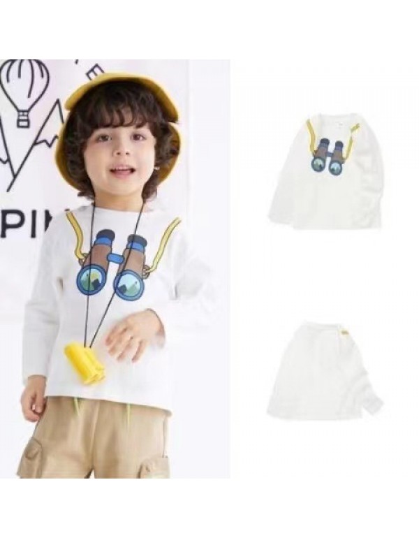 Wholesale Balan Duomi Spot Boys' Long Sleeve T-Shirts Long Sleeve Basecoat Spring And Autumn Pure Cotton Top Children's Fashion