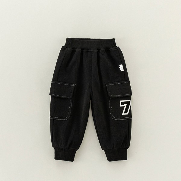 Children's Pants In Winter, Boys' Double Layered P...