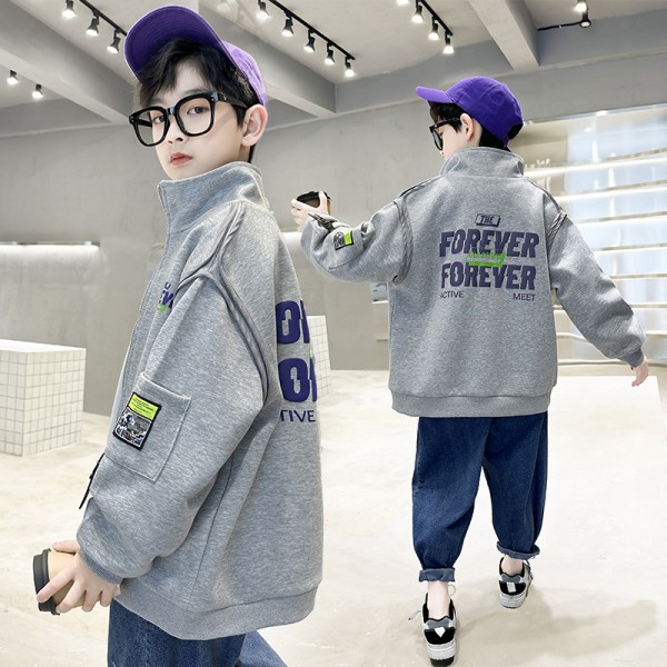 Boys' Outerwear Spring And Autumn 2023 New Handsom...