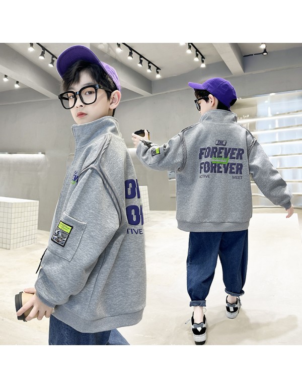 Boys' Outerwear Spring And Autumn 2023 New Handsom...