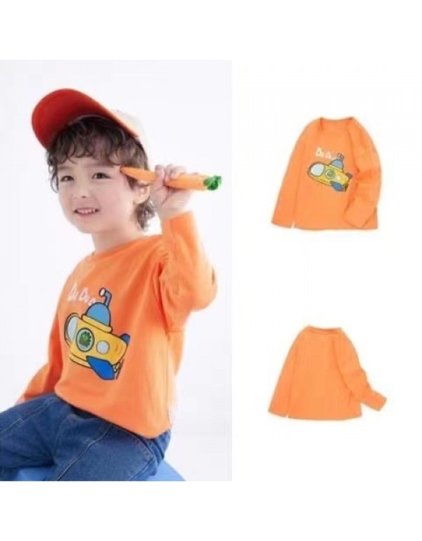 Wholesale Balan Duomi Spot Boys' Long Sleeve T-Shirts Long Sleeve Basecoat Spring And Autumn Pure Cotton Top Children's Fashion