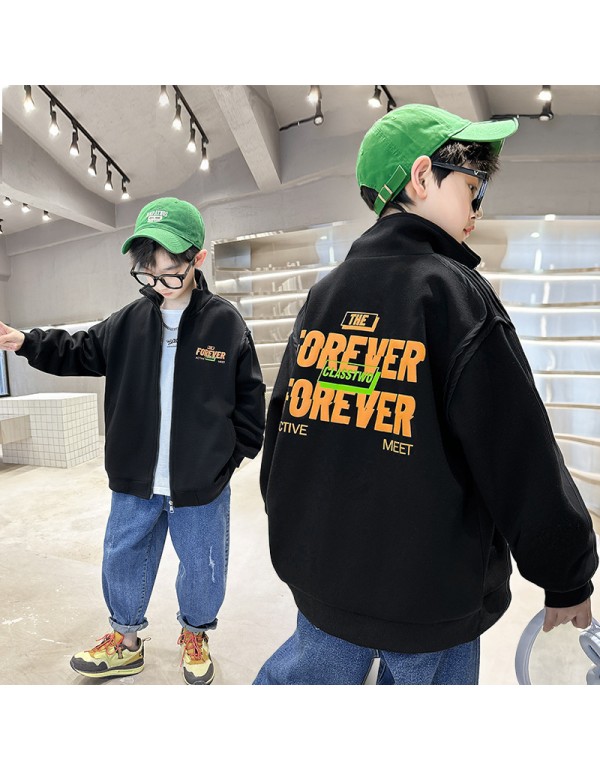 Boys' Outerwear Spring And Autumn 2023 New Handsome Chinese And Korean Children's Spring Fashion Jacket Top Trend