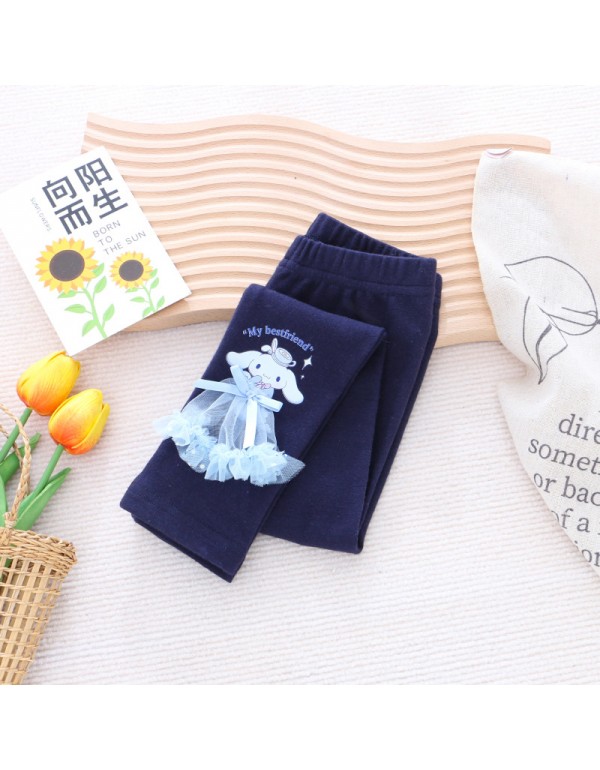 2023 Girls' Underpants Autumn New Children's Wear Pants Elastic Cartoon Cute Outerwear Manufacturer One Piece For Delivery